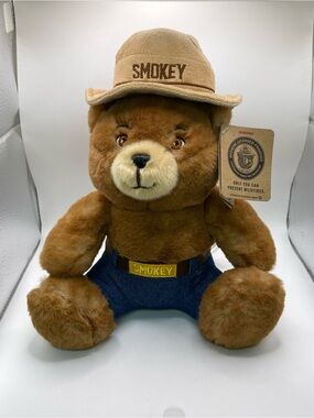 Smokey Bear Plush Toy - Brown Smokey by Aurora NWT